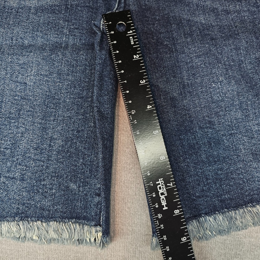 Judy Blue Womens XL Shorts High Rise Distressed Raw Hem Denim Cuttoff Stretchy - Picture 12 of 16